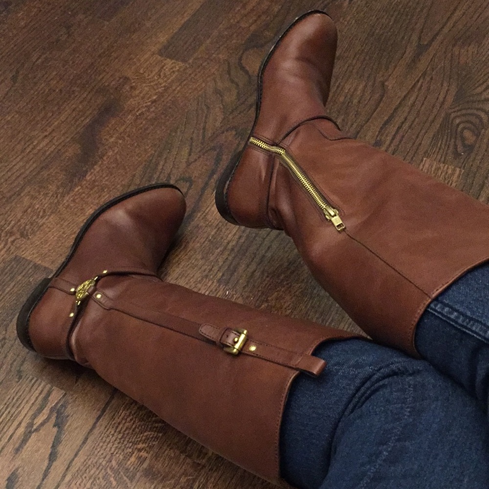Coach long boots brown 7